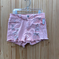WOMENS AMERICAN EAGLE BRIGHT PINK DENIM DIST. SHORTS 0