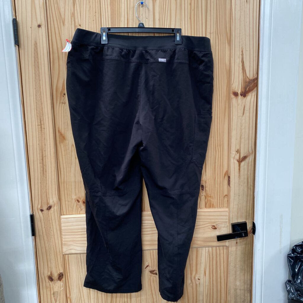 WOMENS FIGS BLK SCRUB PANTS NEW