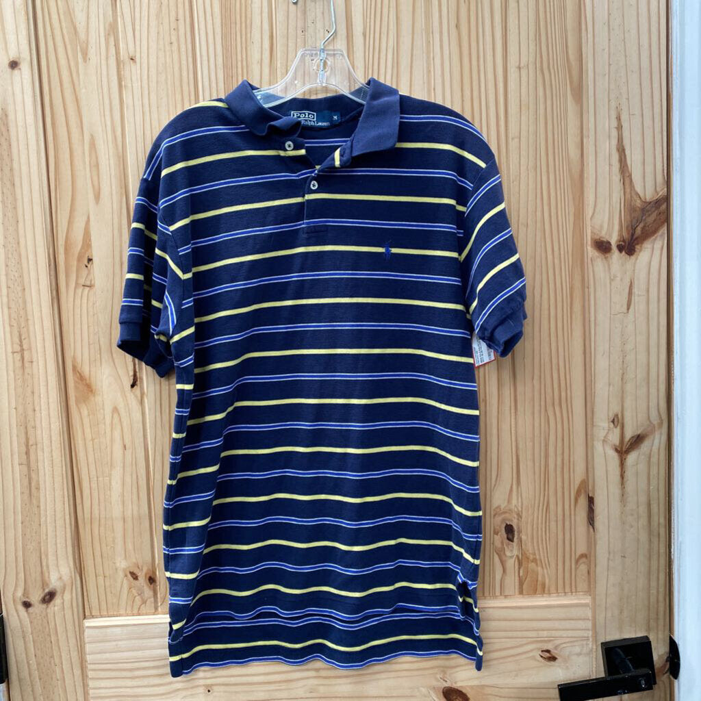 MENS POLO RALPH LAUREN NAVY BLUE/YELLOW M