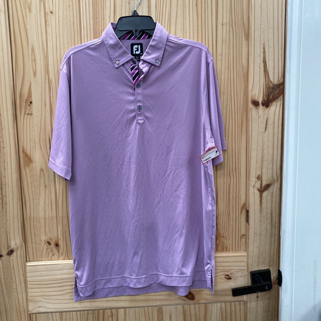 MENS FJ LILAC POLO SHIRT M