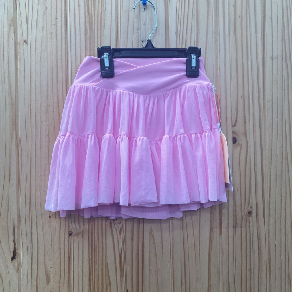 GIRLS LOGILATES PINK BALLERINA SKORT M 8 NWT