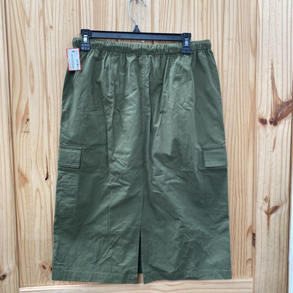 WOMENS MIMOSA DK OLIVE GREEN SKIRT M NWT