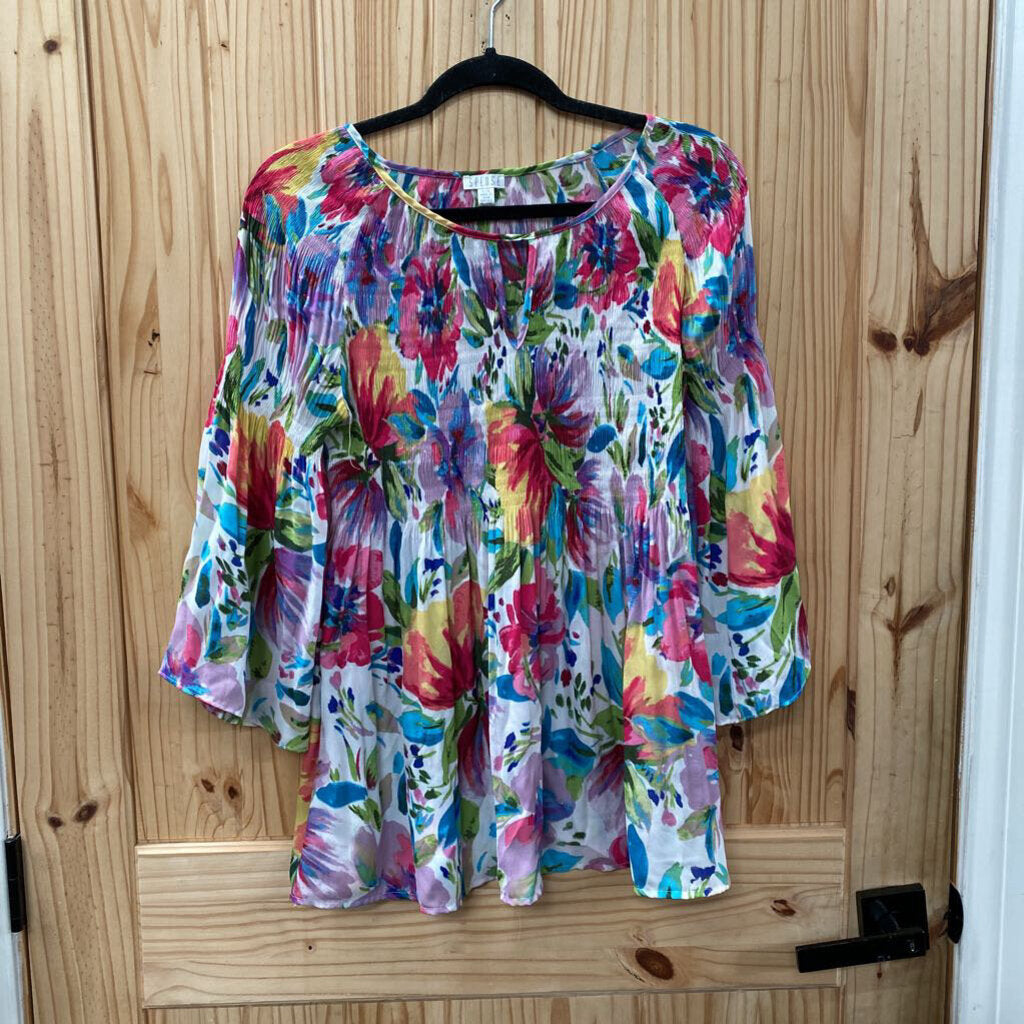 WOMENS SPENSE FLORAL TOP L