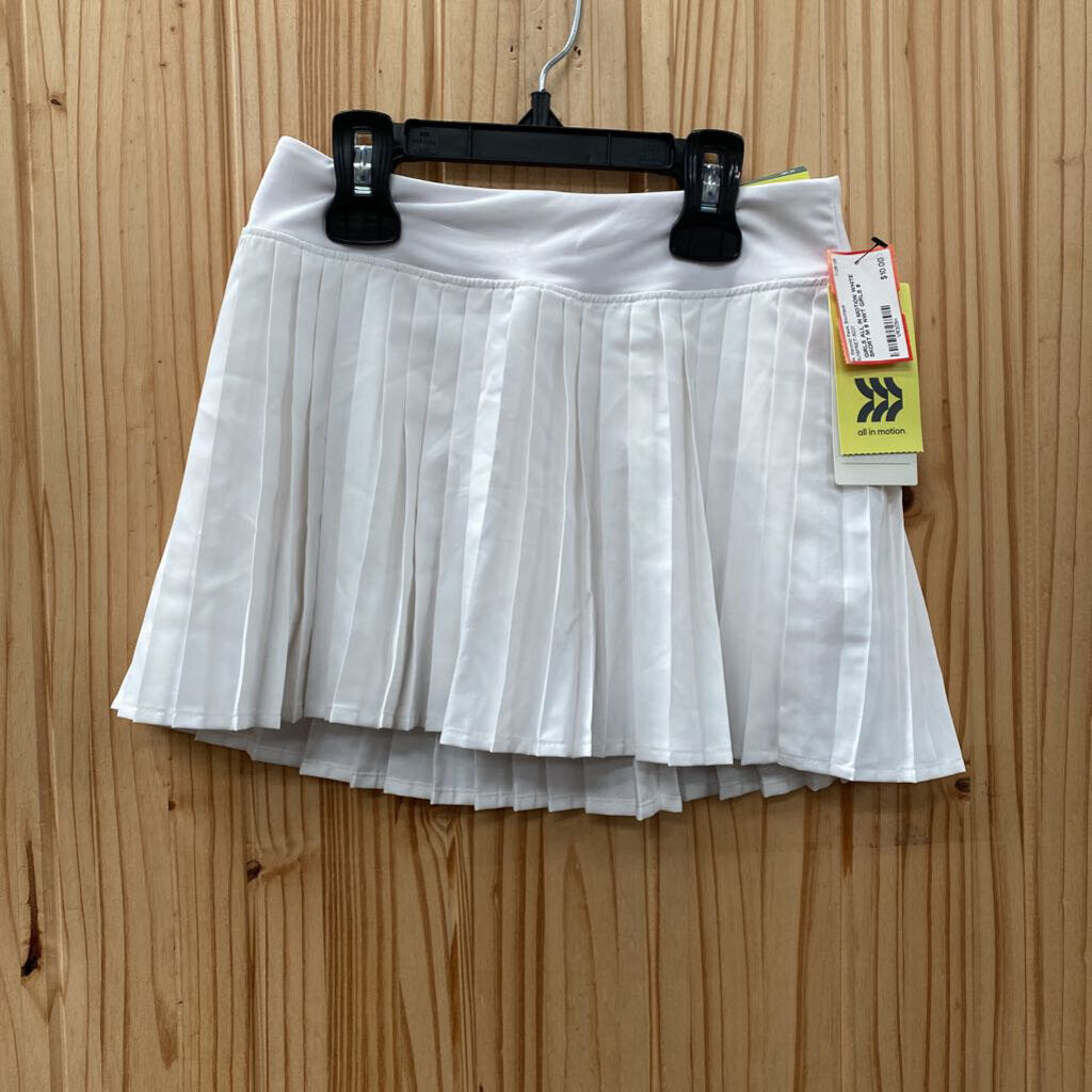 GIRLS ALL IN MOTION WHITE SKORT M 8 NWT