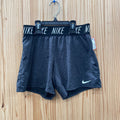 GIRLS NIKE SHORTS CHARCOAL/BLK/WHITE XL 14