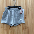 GIRLS NIKE SHORTS GREY/WHITE L 6X NWT