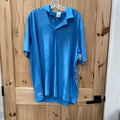 MENS PUMA SKY BLUE POLO SHIRT XL