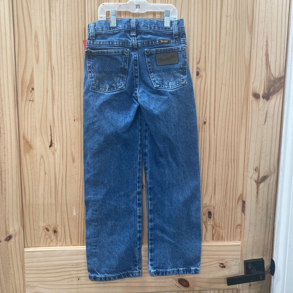 BOYS WRANGLER DK DENIM JEANS 8 SLIM