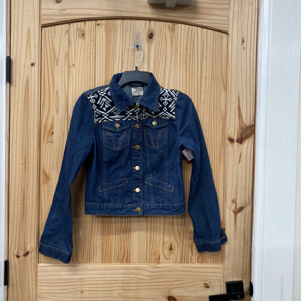 WOMENS NOBLE U DENIM/BLK/WHITE JACKET M