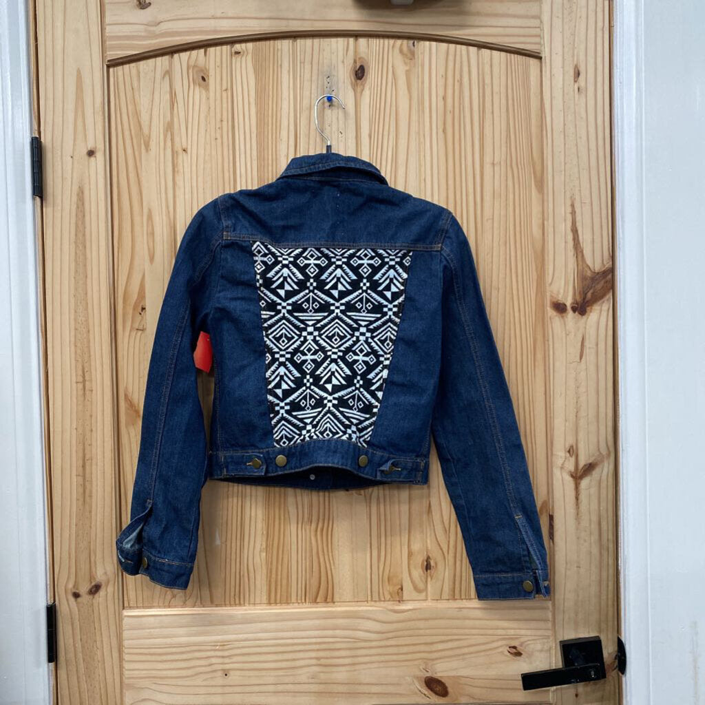 WOMENS NOBLE U DENIM/BLK/WHITE JACKET M