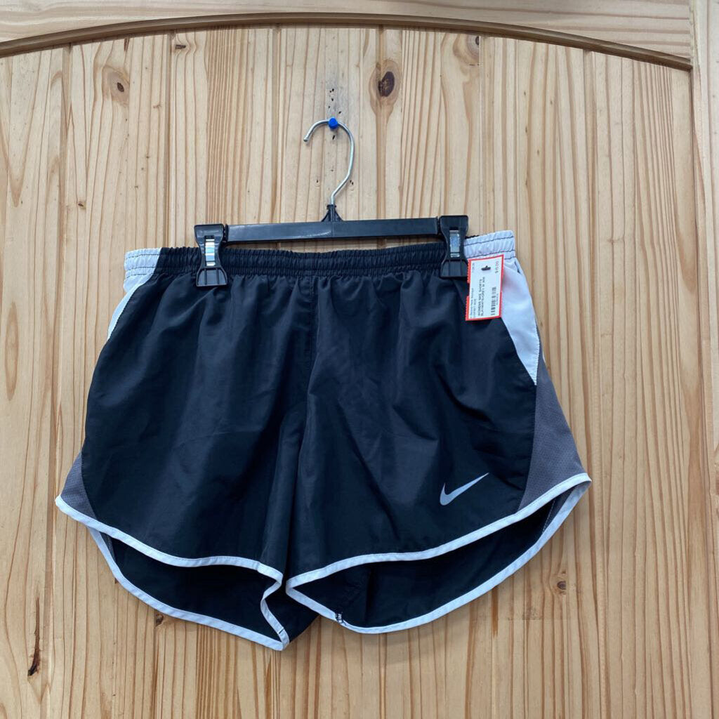 WOMENS NIKE SHORTS BLK/WHITE/GREY M
