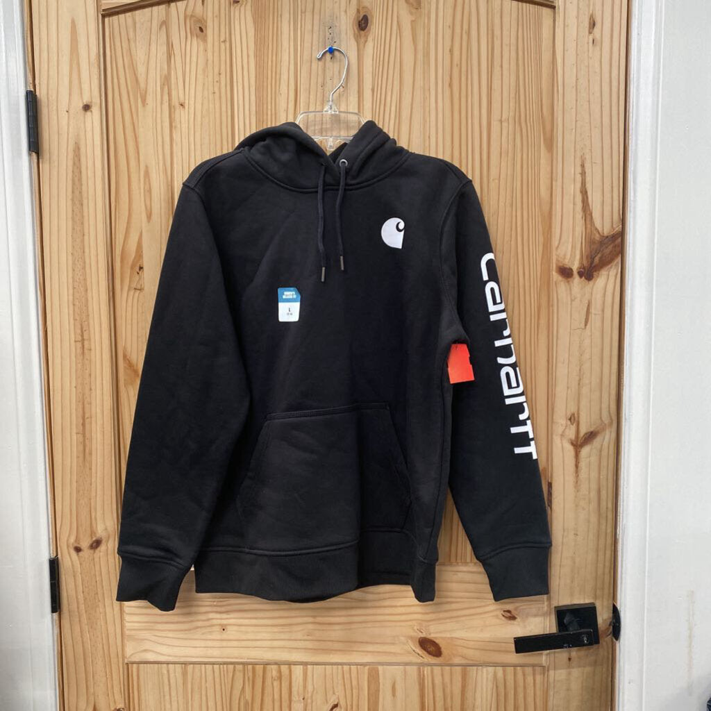 WOMENS CARHARTT BLK/WHITE HOODIE L NWT