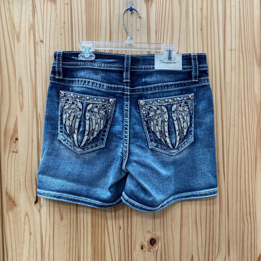 WOMENS MISS ME DENIM JEAN SHORTS 28
