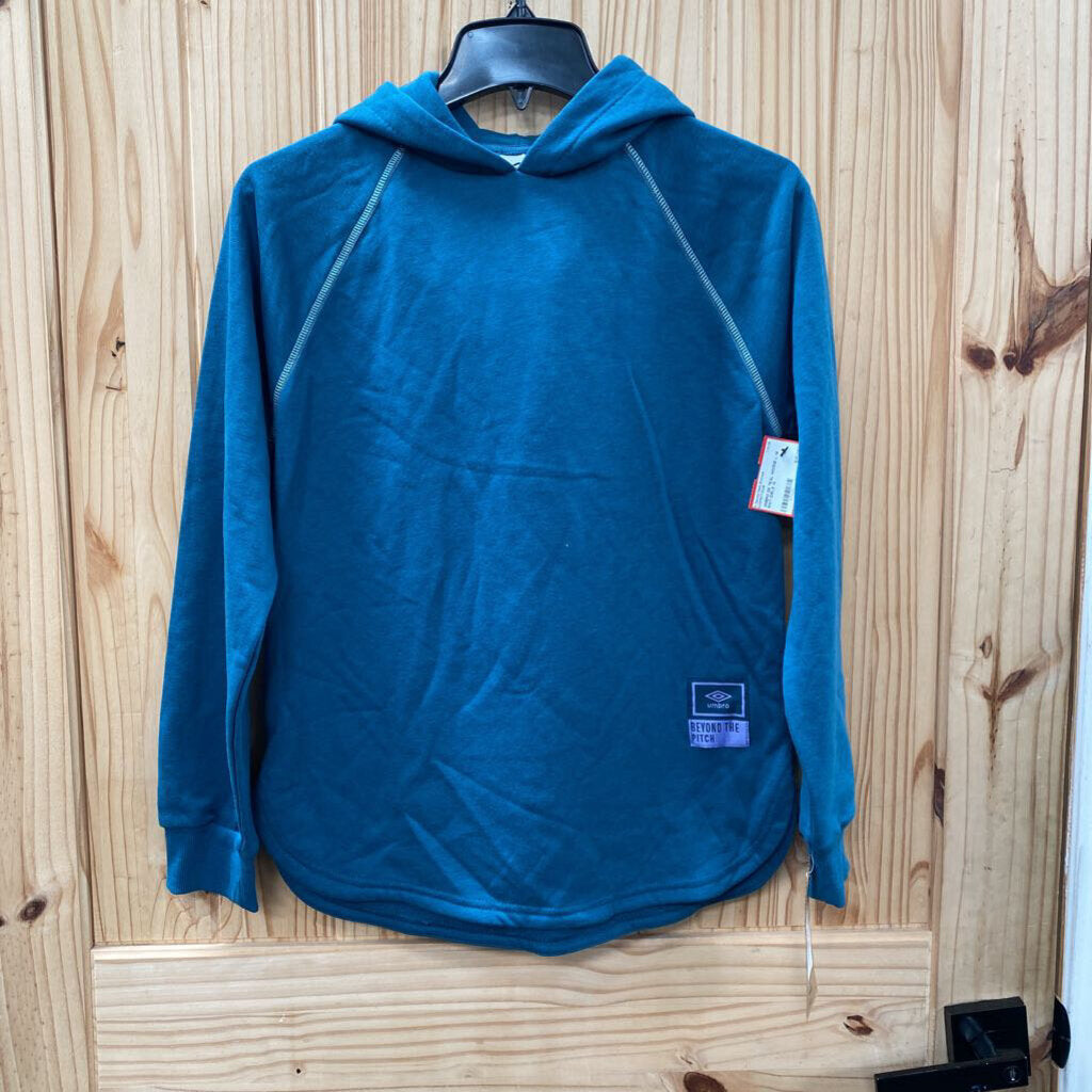 UMBRO DK TEAL HOODIE L 14 NWT