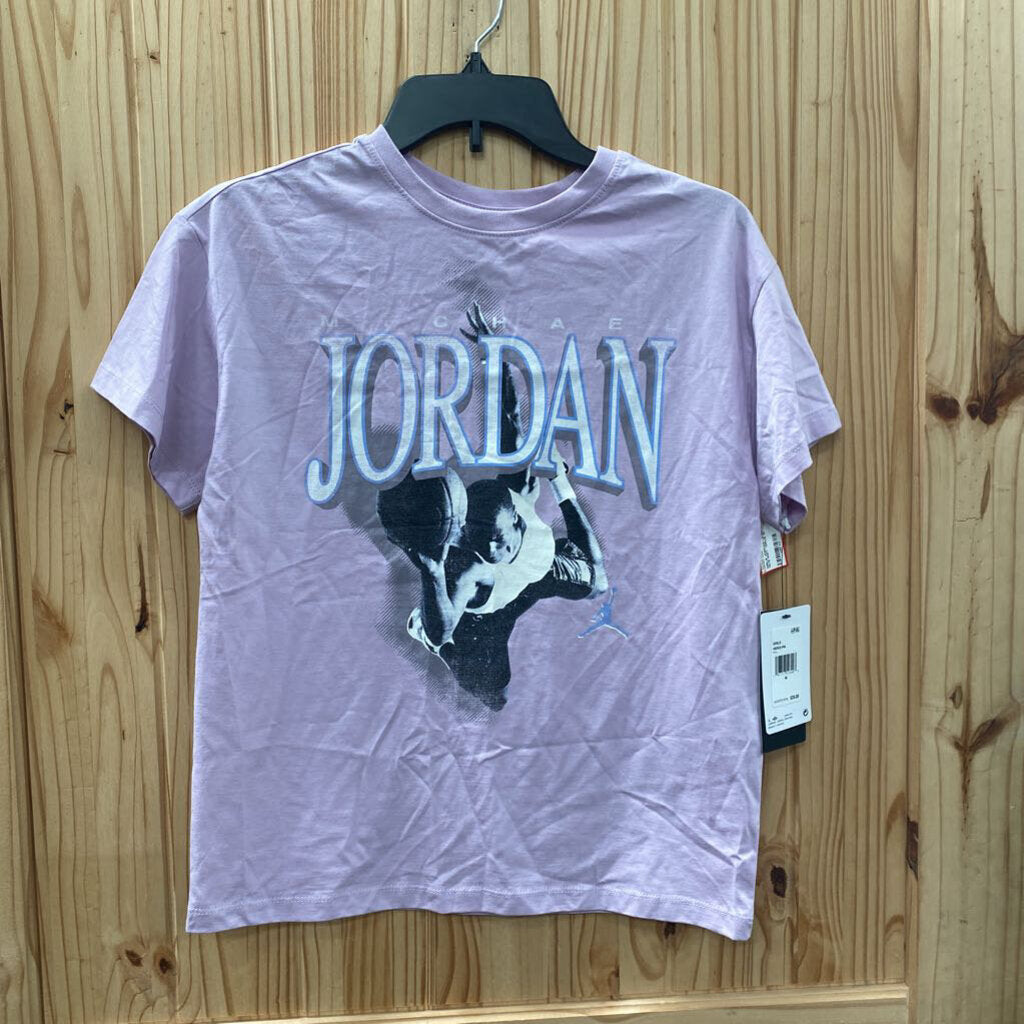 GIRLS JORDAN LILAC SHIRT M 10/12 NWT
