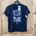 BOYS NIKE PLAY ATTENTION BLK/WHITE SHIRT L 12 NWT
