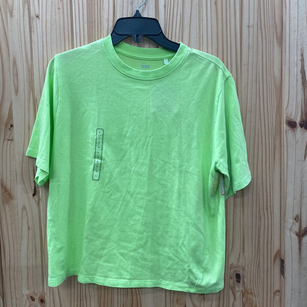 GIRLS NEON GREEN SHIRT L 14 NWT