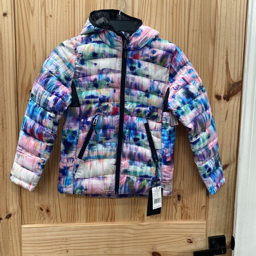 GIRLS BOULDER GEAR MULTI COLOR PUFFER JACKET M 8/10 NWT