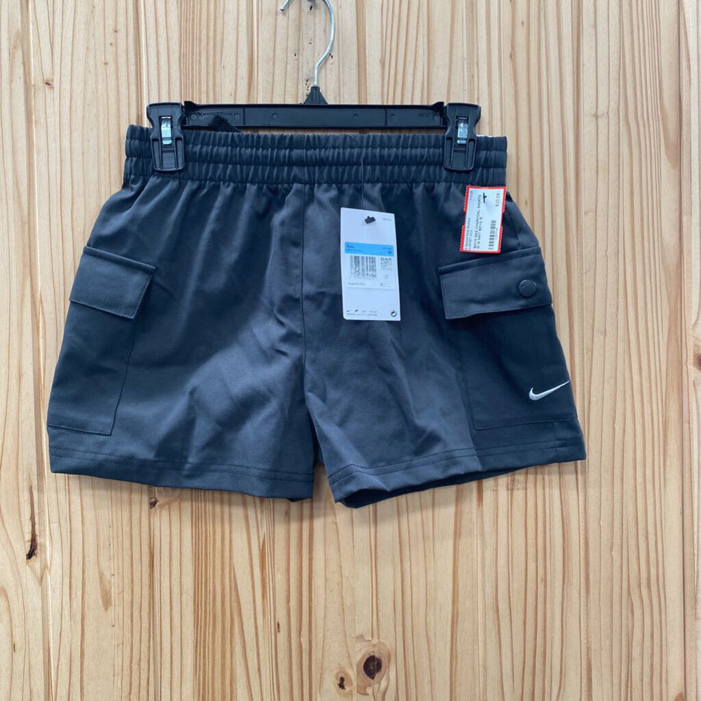 BOYS NIKE CHARCOAL SHORTS M 10 NWT