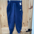 BOYS NIKE SWEATPANTS NAVY BLUE/WHITE M 10 NWT