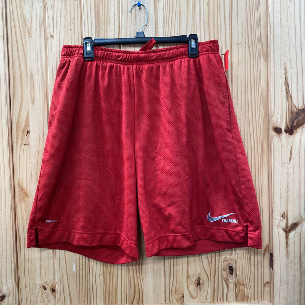 MENS NIKE FOOTBALL RED/GREY SHORTS XL