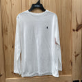BOYS POLO RALPH LAUREN LS WHITE/BLUE SHIRT L 14/16