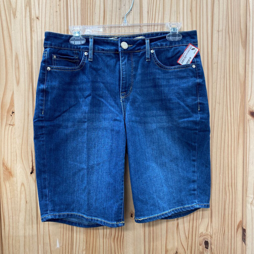 WOMENS SEVEN DK DENIM JEAN SHORTS 8