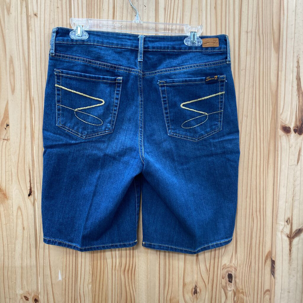 WOMENS SEVEN DK DENIM JEAN SHORTS 8