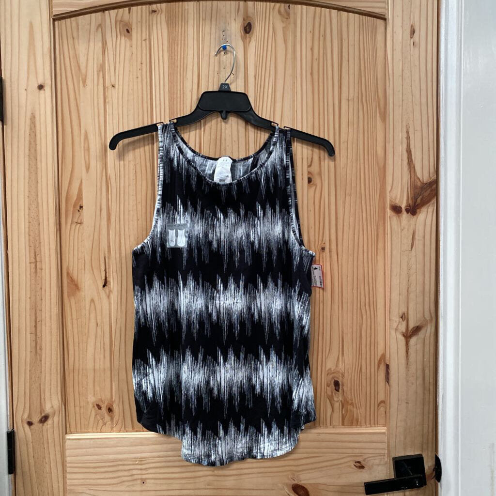 WOMENS UNDER ARMOUR TANK BLK/WHITE L