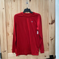 MENS ADIDAS LS RED SHIRT S
