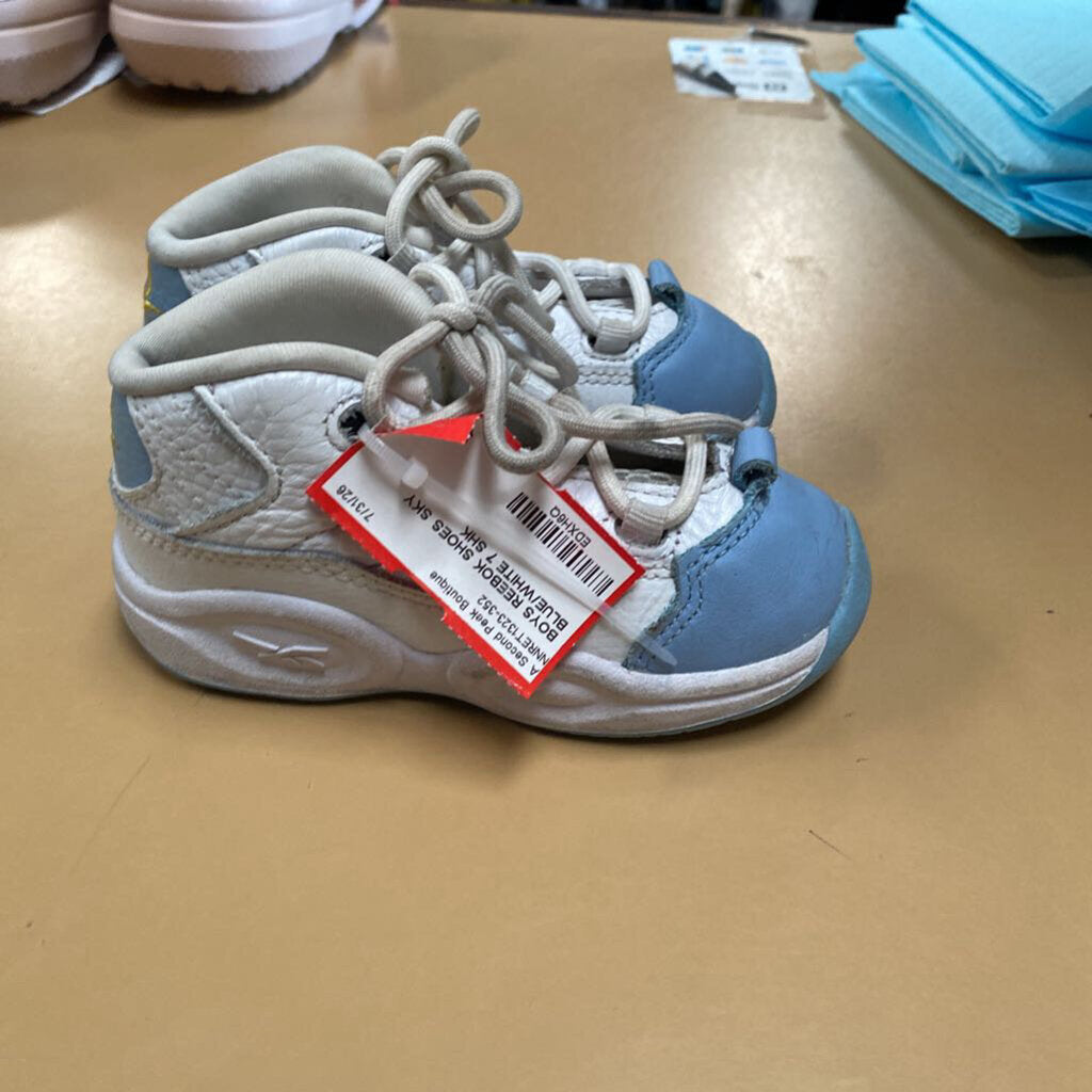 BOYS REEBOK SHOES SKY BLUE/WHITE 7