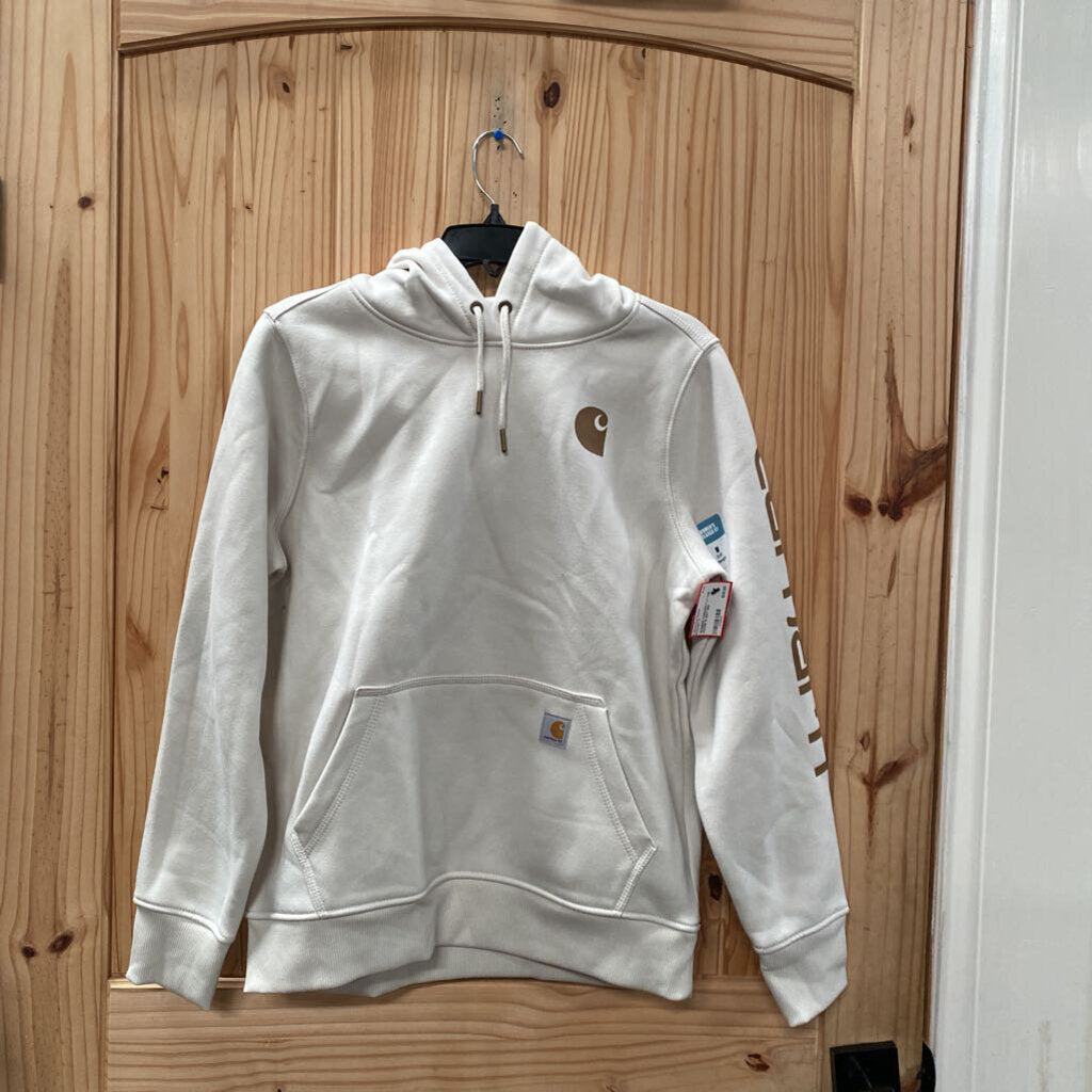 WOMENS CARHARTT LT TAN HOODIE M NWT