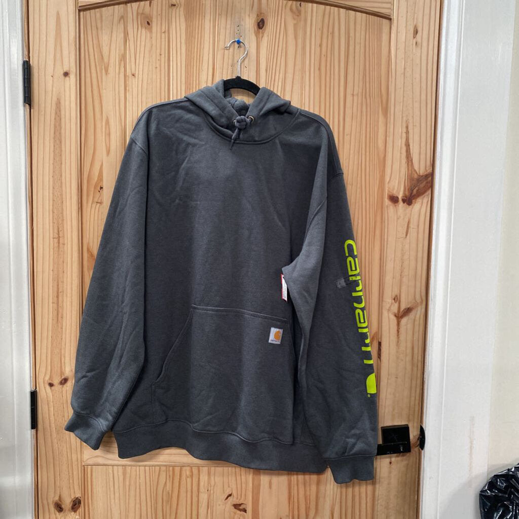 MENS CARHARTT HODDIE XL GREY NWT