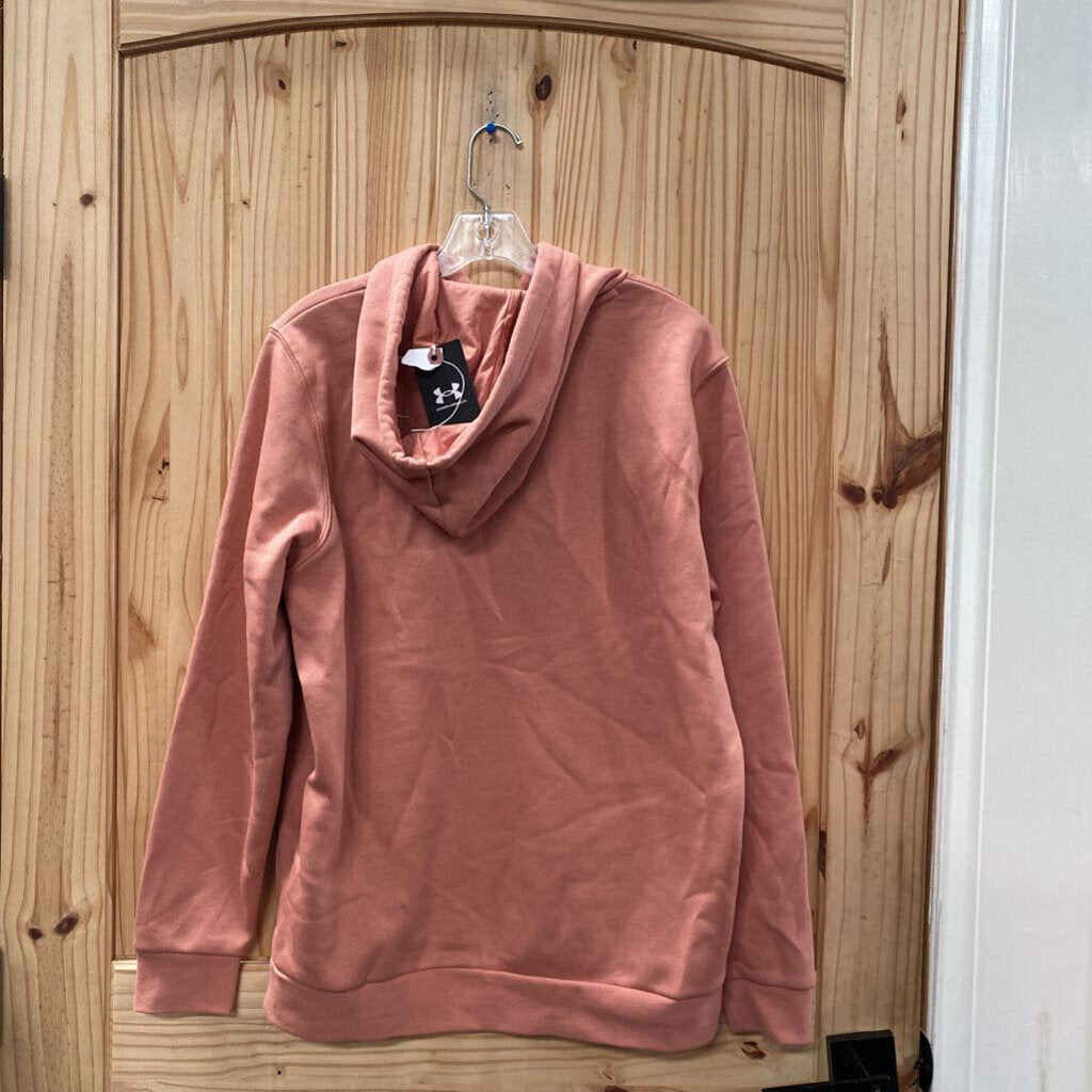 WOMENS UNDER ARMOUR PEACH HOODIE M NWT (SMALL HOLE)