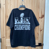 MENS NIKE SUPER BOWL CHAMPIONS SEAHAWKS BLK/SILVER/WHITE SHIRT XL NEW