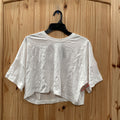 WOMENS BEACH RIOT WHITE CROP TOP S NWT