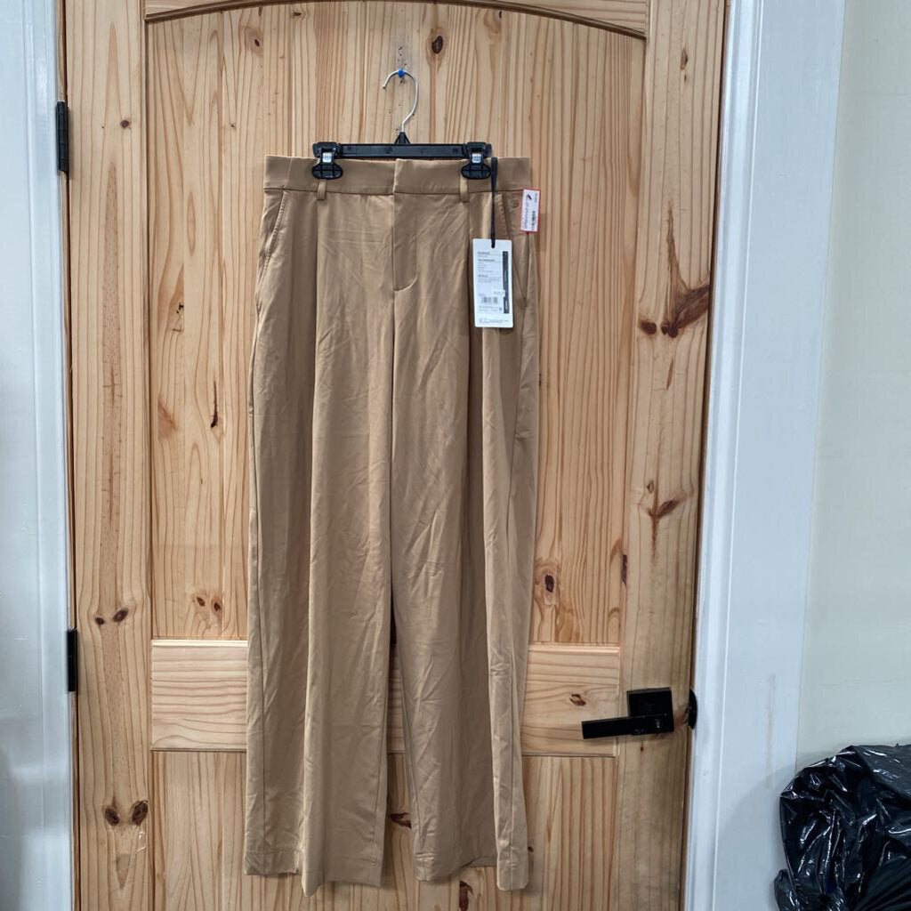 WOMENS CALIA DK TAN WIDE LEG PANTS S NWT