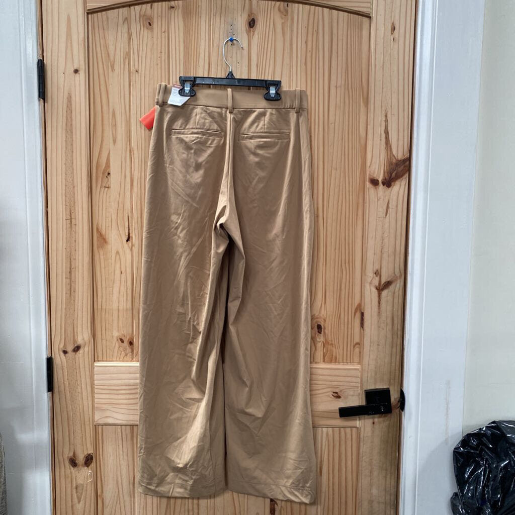 WOMENS CALIA DK TAN WIDE LEG PANTS S NWT