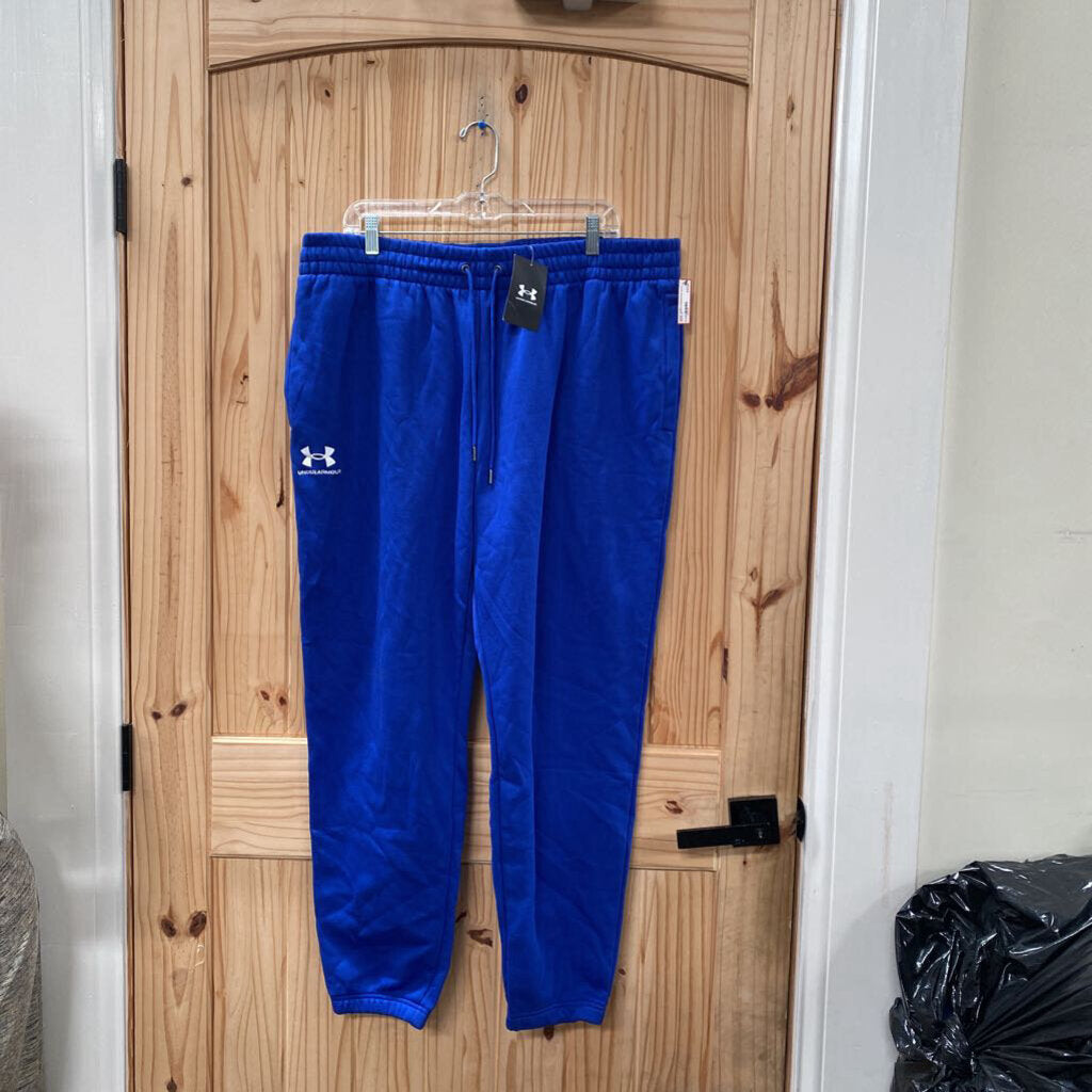 MENS UNDER ARMOUR ROYAL BLUE SWEATPANTS 2XL NWT