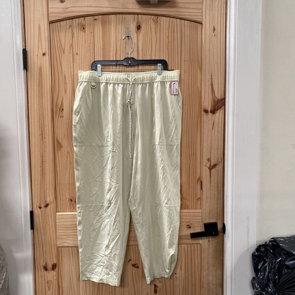 WOMENS CALIA LT TAN WIDE LEG PANTS XL NWT