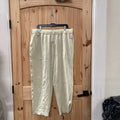 WOMENS CALIA LT TAN WIDE LEG PANTS XL NWT