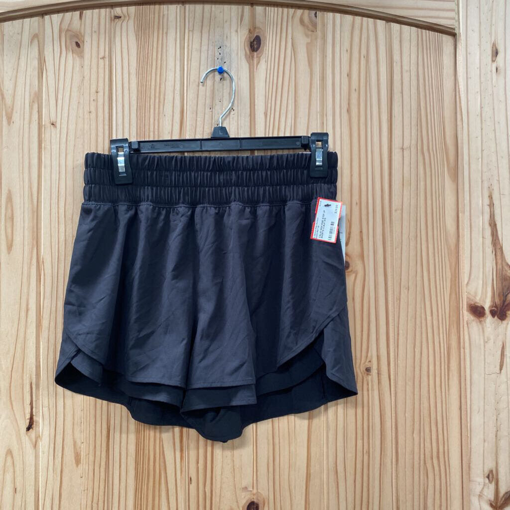 CALIA HIGH RISE STEP UP SHORTS S BLK