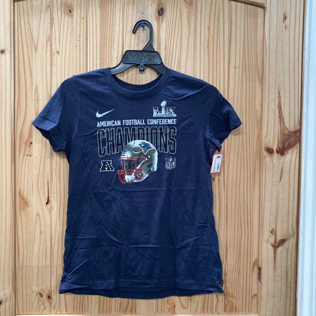 NIKE AMERICAN FOOTBALL CONFERENCE NAVY BLUE SHIRT S NWT