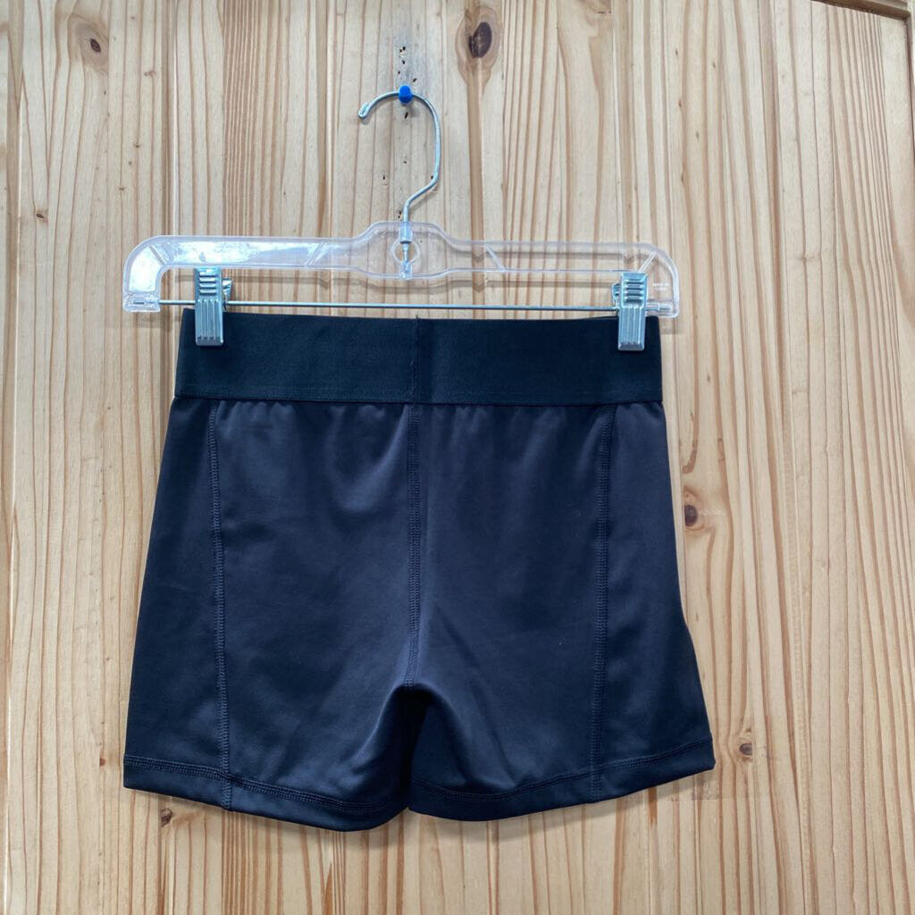 GIRLS ADIDAS BIKER SHORTS BLK/WHITE 13/14 NWT