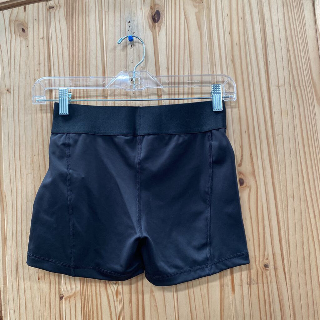 GIRLS ADIDAS BIKER SHORTS BLK/WHITE 13/14 NWT
