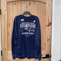 MENS NIKE AMERICAN FOOTBALL CONFERENCE LS NAVY BLUE SHIRT XL NWT