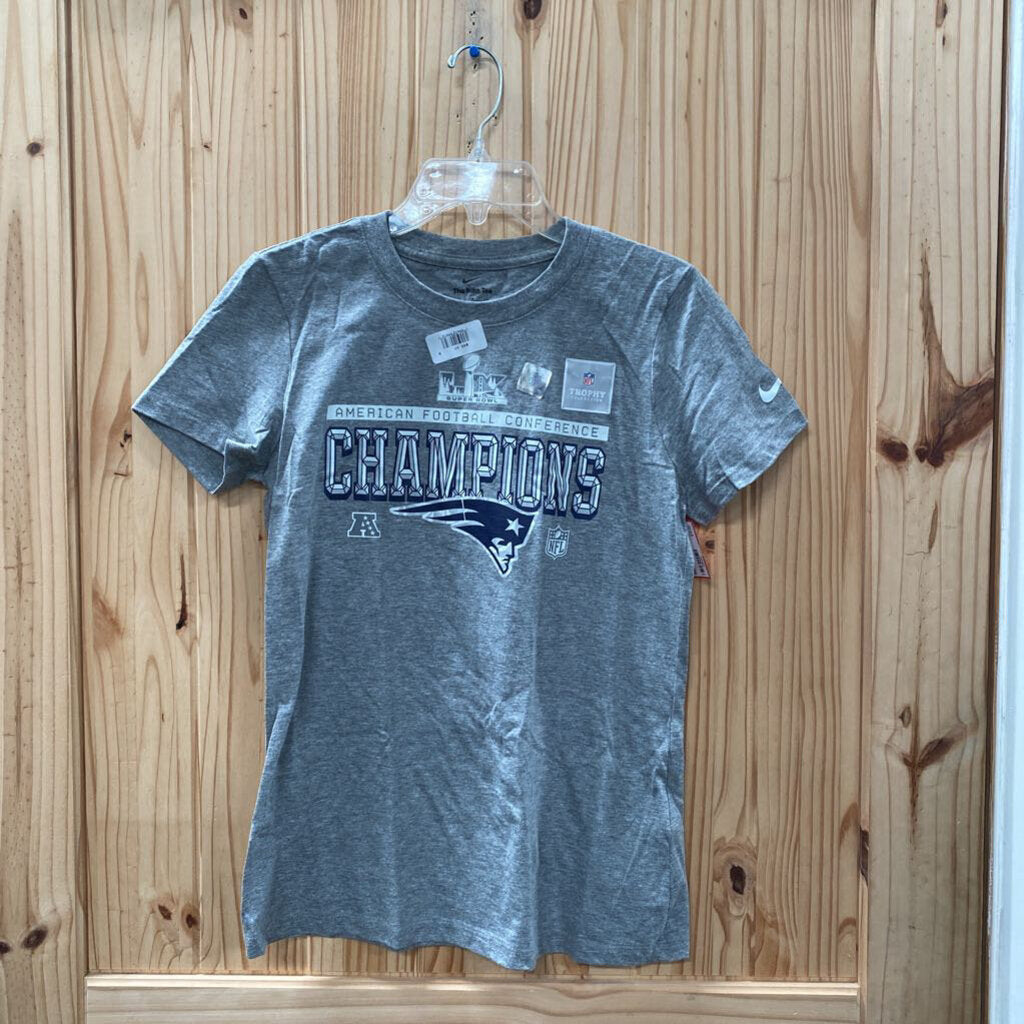 NIKE AMERICAN FOOTBALL CONFERNCE SHIRT GREY/BLUE/WHITE S NWT