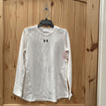 GIRLS UNDER ARMOUR LS WHITE/GREY SHIRT YLG 12 NWT
