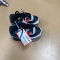 BOYS NIKE AIR MAX SHOES GREY/BLK/ORANGE 5C