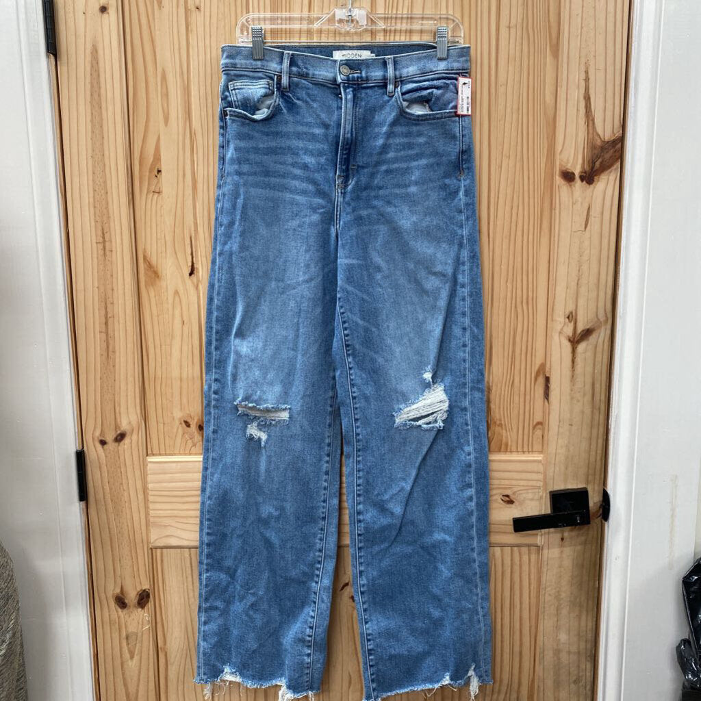 WOMENS HIDDEN DENIM DIST. JEANS 30
